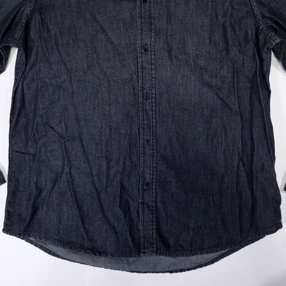 Guess Grey Faded-Design Full Button-Up Shirt - Picture 2 of 13